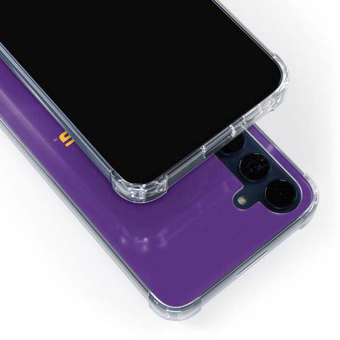 LSU Tigers Purple Galaxy A35 5G Clear Case